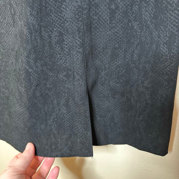 VTG Express Babydoll 90s Grunge Mini Cocktail Slip Dress Black Snakes print 8 - Picture 4 of 8